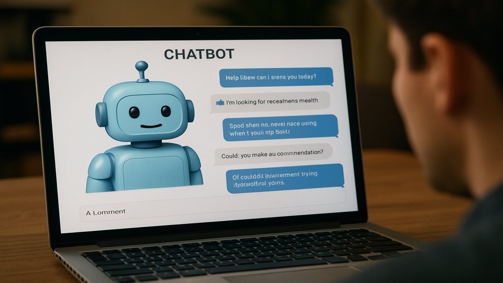 Ein Chatbot interagiert mit einem Benutzer, basierend auf einem Transformer Modell.
