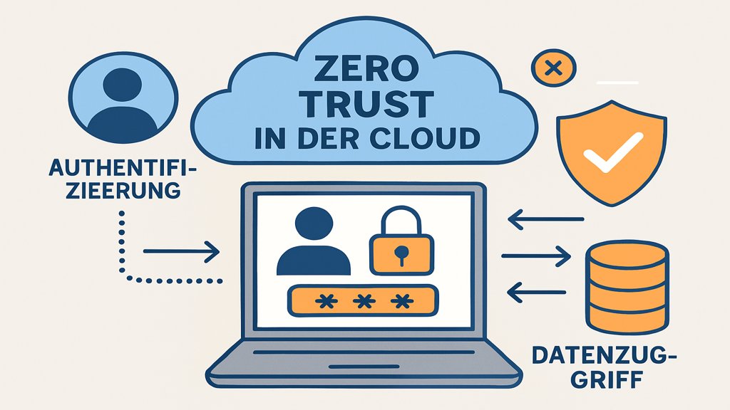 Infografik zu den Prinzipien von Zero Trust in der Cloud.