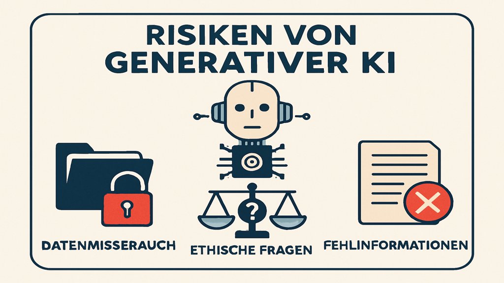 Infografik zu den Risiken von Generativer KI.