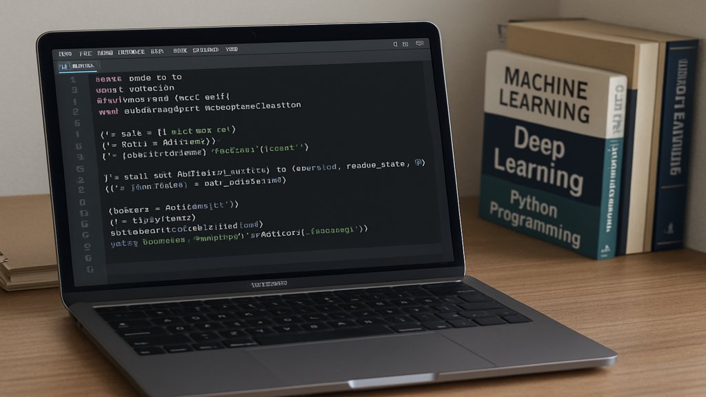 Python-IDE mit Code für Klassifikationsalgorithmen auf einem Computerbildschirm.