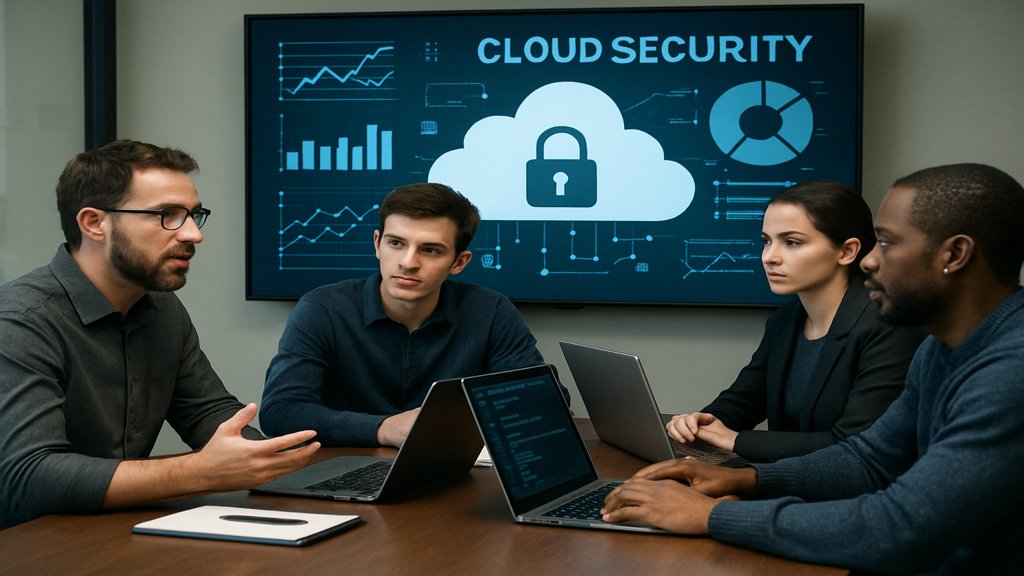 Team von IT-Sicherheitsexperten bei der Planung von Cloud Penetration Tests.