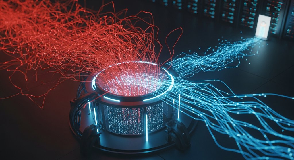 Ein DDoS Scrubbing Center filtert schädlichen Datenverkehr von legitimem Traffic.