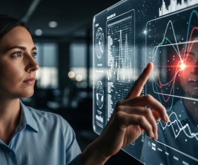 Ein IT-Experte analysiert Indicators of Compromise auf einem Bildschirm.