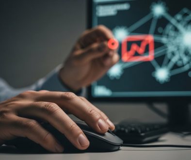 Ein IT-Sicherheitsexperte setzt eine Containment-Strategie um und isoliert einen Netzwerkbereich.