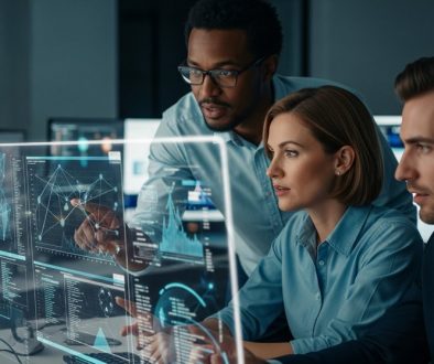 Ein Team von Cybersicherheitsexperten baut in einem Kontrollraum ein professionelles CSIRT auf.